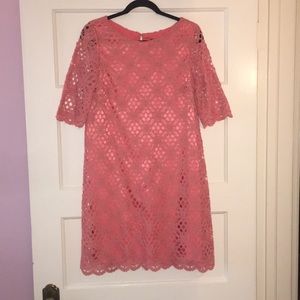JAX Lace Overlay Dress